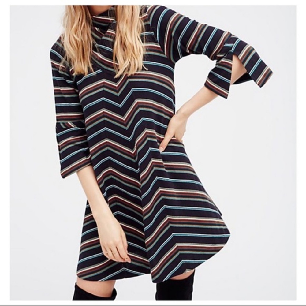 Anthropologie Stripe Swing Dress